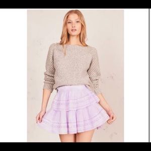 ISO loveshackfancy purple ruffle skirt